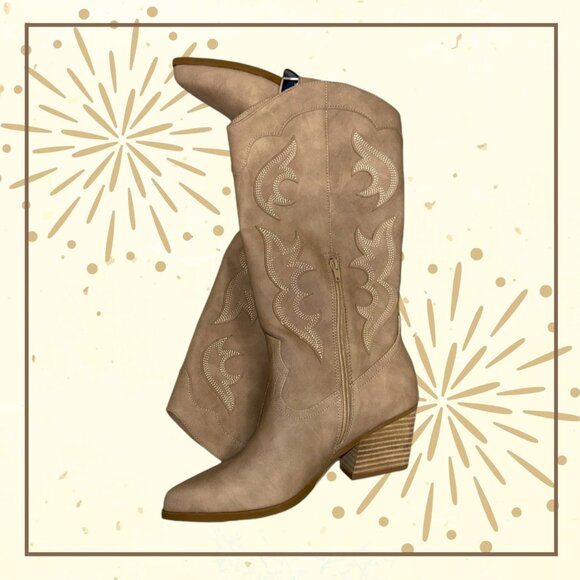 Dolce Vita Cowgirl Kara’s Boots COLOR: SAND NUBUCK - NEW - Size 9 Womens - Picture 6 of 8